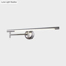 GobekUsa Adjustable LED Vanity Sconce with Metallic Mini Cylinder and Round/Square Backplate in Silver - Warm/White Lighting