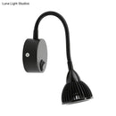 GobekUsa Adjustable LED Wall Sconce - Modern Metal Shade Wall Lamp in Black Finish (with/without Switch), Warm/White Lighting
