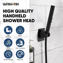 GobekUsa Black Stainless Steel High Pressure Shower Head Handheld Spray Nozzle
