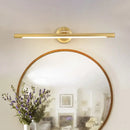 GobekUsa Adjustable Metal Linear LED Wall Sconce with Black/Gold Finish and Acrylic Shade
