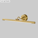 GobekUsa Adjustable Metal Linear LED Wall Sconce with Black/Gold Finish and Acrylic Shade