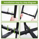 Adjustable black metal plant stand for living room sturdy support by Decorbites