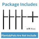 Adjustable black metal plant stand for living room sturdy support by Decorbites