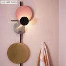 GobekUsa Adjustable Metallic LED Wall Light: Contemporary Sconce Fixture for Living Room in Red/Pink/Blue