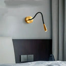 Adjustable nordic bronze wall lamp bronze & black bedroom reading light by Decorbites