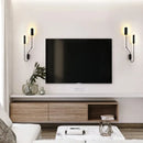 GobekUsa Adjustable Retro Wall Lamp with Long Arm and LED E27 Light