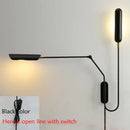 GobekUsa Adjustable Retro Wall Lamp with Long Arm and LED E27 Light