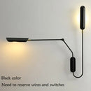 GobekUsa Adjustable Retro Wall Lamp with Long Arm and LED E27 Light