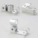 Adjustable silver aluminum shower head holder bathroom wall hook by Decorbites