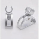 Adjustable silver aluminum shower head holder bathroom wall hook by Decorbites