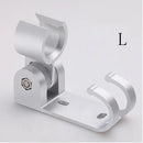 Adjustable silver aluminum shower head holder bathroom wall hook by Decorbites