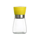 Adjustable spice grinder set with colorful silicone tops for kitchen by Decorbites