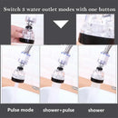 Adjustable white & gray 3 modes faucet aerator – kitchen spray head by Decorbites