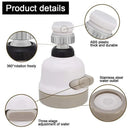 Adjustable white & gray 3 modes faucet aerator – kitchen spray head by Decorbites