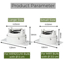 Adjustable white recessed led ceiling downlight for living room by Decorbites