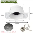 Adjustable white recessed led ceiling downlight for living room by Decorbites