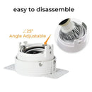 Adjustable white recessed led ceiling downlight for living room by Decorbites