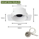 Adjustable white recessed led ceiling downlight for living room by Decorbites