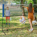 10/14 Feet Adjustable Badminton Net Stand with Portable Carry Bag by LJGDeals