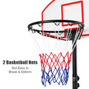 Adjustable Basketball Hoop System Stand with Wheels by LJGDeals