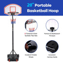 Adjustable Basketball Hoop System Stand with Wheels by LJGDeals