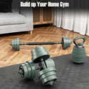 Adjustable Weight Dumbbell Set with Connector-Black & Gray by LJGDeals