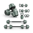Adjustable Weight Dumbbell Set with Connector-Black & Gray by LJGDeals