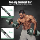 Adjustable Weight Dumbbell Set with Connector-Black & Gray