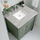 James Martin Brittany 30" Single Bathroom Vanity, Smokey Celadon