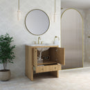 James Martin Hudson 30" Single Bathroom Vanity, Light Natural Oak