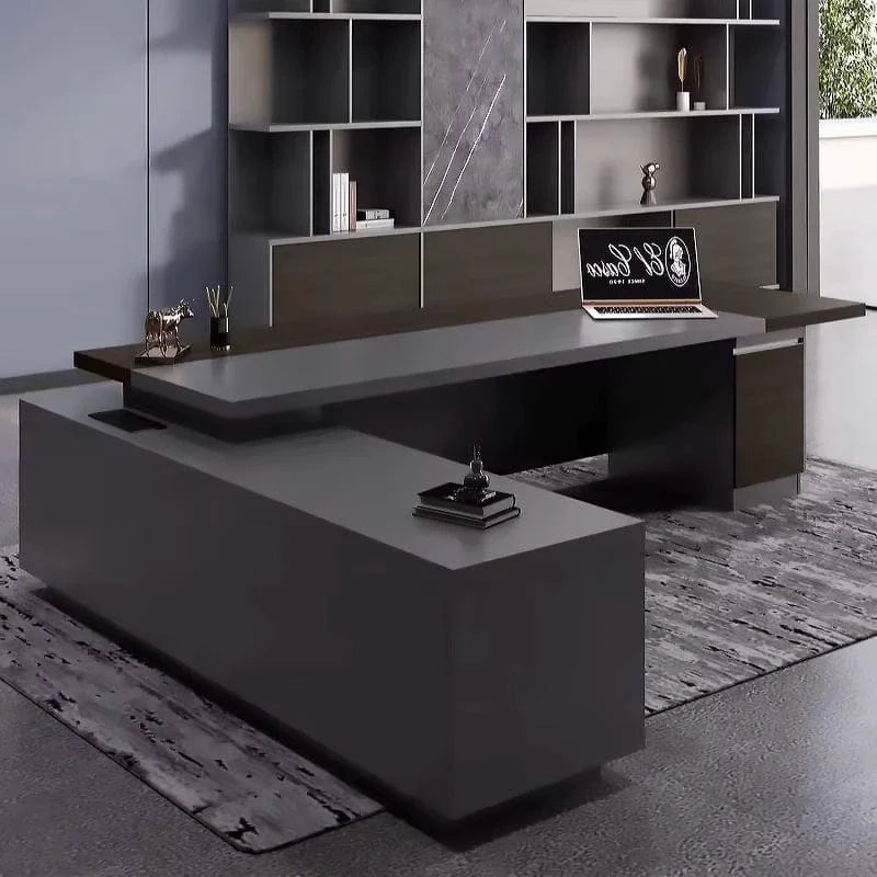 Carwin · Modern L-Shaped Executive Desk, photo 6 of 16