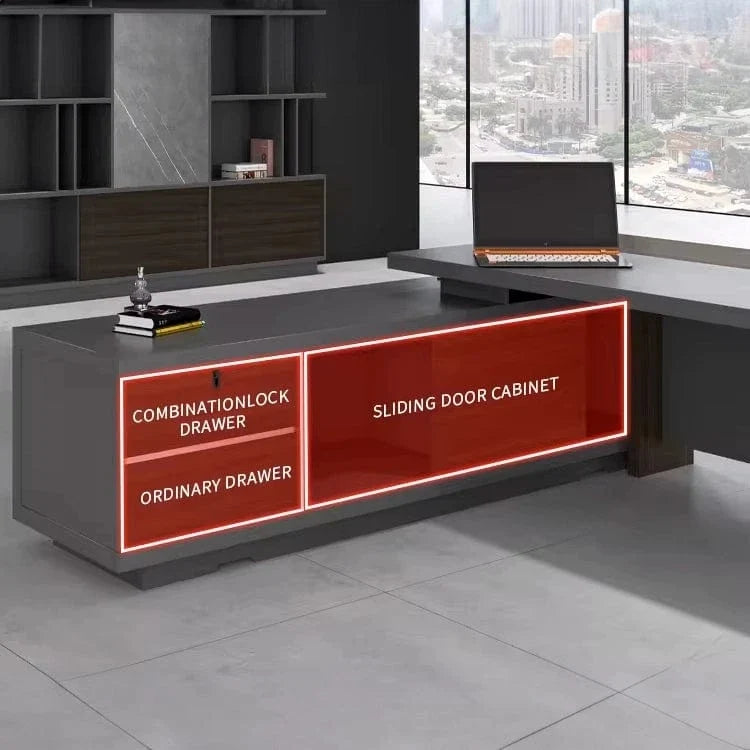 Carwin · Modern L-Shaped Executive Desk, photo 11 of 16