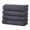 Cotton Diamond Waffle Weave Bath Towel Set - Grayson Collection by Great Bay Home