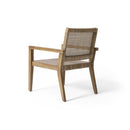 Outdoor Wicker and Acacia Wood Club Chairs - Set of 2