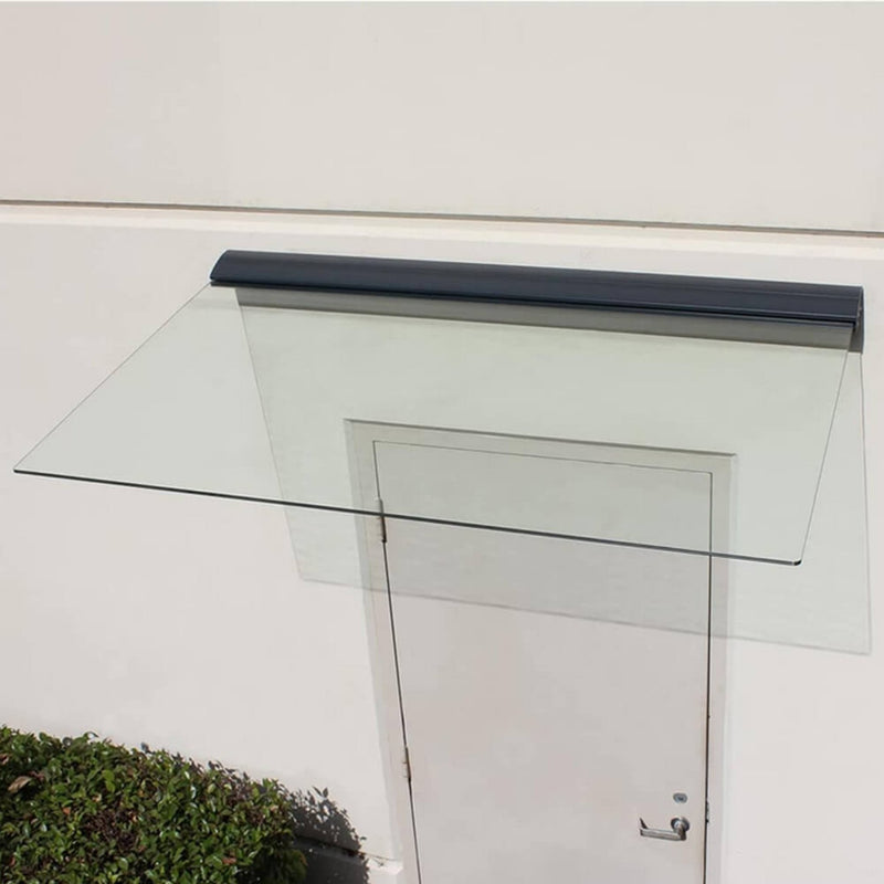 Advaning GA Series Clear Construction-Grade Tempered Glass Awning With Single Clamp (DA5535-DA6339) (SAK92613)