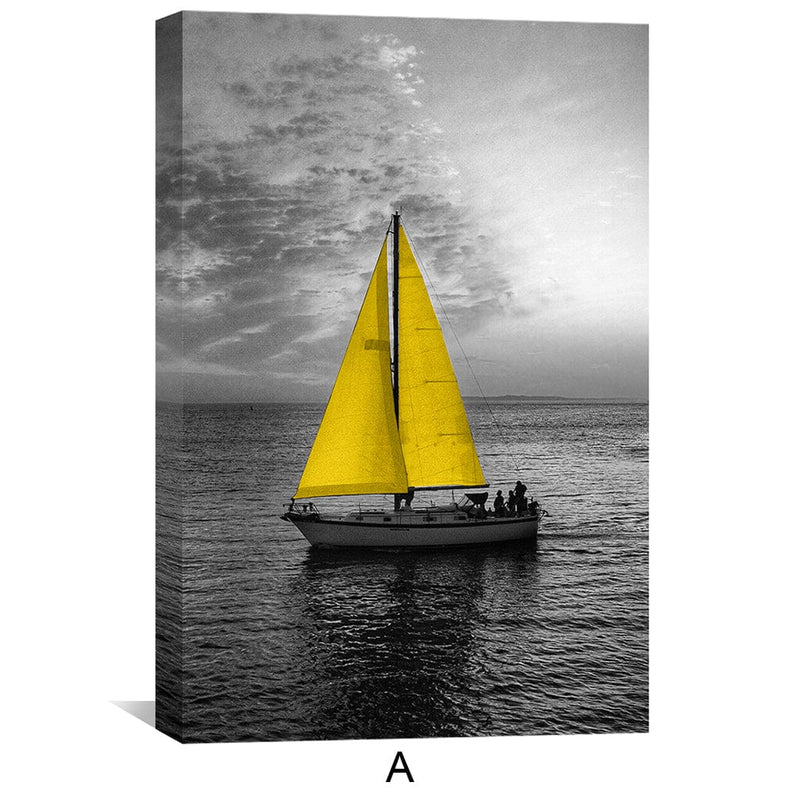 Adventure Yellow Canvas