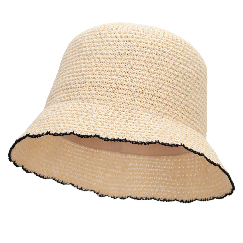 Women's 2" brim Knit Design Bucket Hat