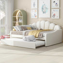 Upholstery Daybed Frame With Shell Shaped Backrest by HouseOfZazla