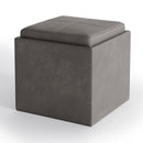 Rockwood - Upholstered Cube Storage Ottoman With Tray by Unique Piece Furniture