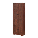 Tall Storage Cabinet With 8 Doors And 4 Shelves, Wall Storage Cabinet For Living Room, Kitchen, Office, Bedroom, Bathroom by Unique Piece Furniture