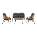 Pine - 4 Piece Outdoor Conversation Set by HouseOfZazla