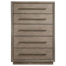 Prescott - 5 Drawer Bedroom Chest With Mitered Trim - Taupe