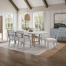 Triad - Double Pedestal Dining Table With Leaf - Sand by HouseOfZazla
