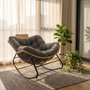 Papasan Rocking Chair - Outdoor & Indoor Oversized Lounge Chair