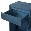 Entryway Storage Bench With Cushion, Drawers & Open Shelves by HouseOfZazla
