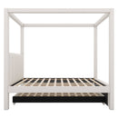 Upholstery Canopy Platform Bed With Trundle And Three Storage Drawers by HouseOfZazla
