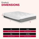 13" Ultra Plush Gel Memory Foam Mattress For Bed With Double Layered Jacquard Cover - Gray / White - King