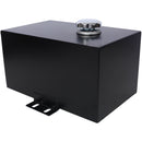 Heavy Duty 5 Gallon Steel Hydraulic Fluid Reservoir Tank With Mounting Foot, 14 Gauge - Black