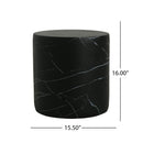 Cylindrical Design, Outdoor Lightweight Concrete Side Table