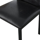 Furniture 5 Piece Metal Dinette Set with Faux Marble Top - Black